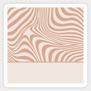 Pattern beige and white wavy Sticker